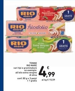 Spazio Conad Rio mare tonno offerta