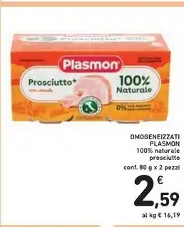 Spazio Conad Plasmon omogeneizzati offerta