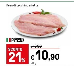 Iper La Grande Fesa di tacchino a fette offerta
