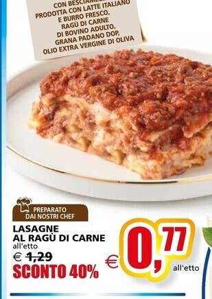Il Gigante Lasagne al ragu di carne offerta