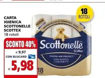 Il Gigante Scottex carta igienica scottonelle offerta