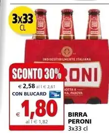 Il Gigante Peroni birra offerta