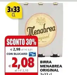 Il Gigante Menabrea birra original offerta