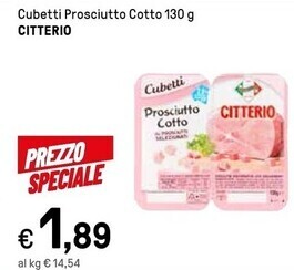 Iper La Grande Citterio cubetti prosciutto cotto offerta
