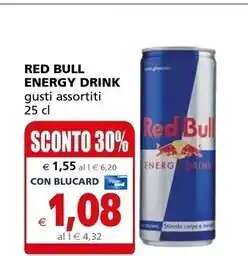 Il Gigante Red bull energy drink offerta