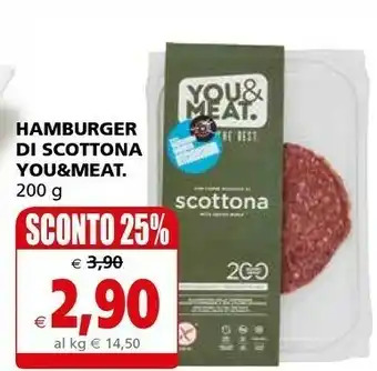 Il Gigante You&meat Hamburger Di Scottona offerta