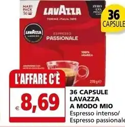 Il Gigante Lavazza 36 capsule a modo mio offerta