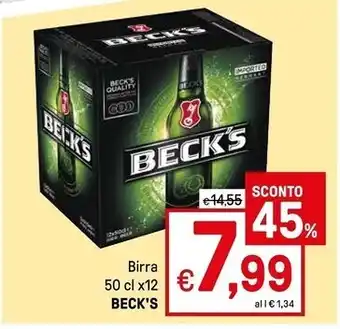 Iper La Grande Becks birra offerta