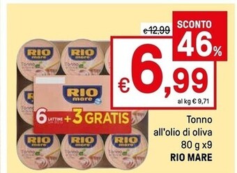 Iper La Grande Rio mare tonno all' olio di oliva offerta