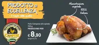 Iper La Grande Produzione iper pollo campese allo spiedo offerta