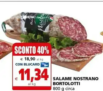 Il Gigante Bortolotti Salumi - Salame Nostrano offerta