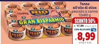Il Gigante Rio Mare Tonno All'Olio Di Oliva offerta