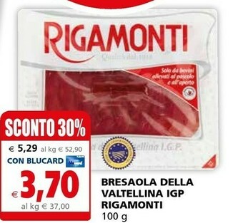Il Gigante Rigamonti - Bresaola Della Valtellina IGP offerta