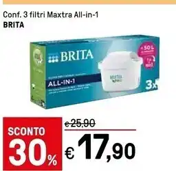 Brita conf . 3 filtri maxtra all - in - 1