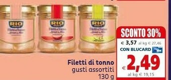 Il Gigante Rio Mare Filetti Di Tonno offerta
