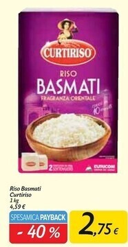Carrefour Market Curtiriso riso basmati offerta