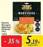Carrefour Market Kv nordic salmone norvegese affumicato offerta