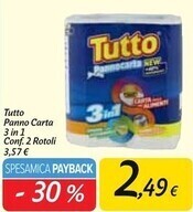 Carrefour Market Tutto panno carta 3 in 1 offerta