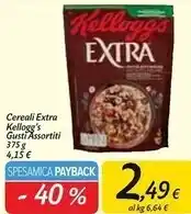 Carrefour Market Kelloggs cereali extra gusti assortiti offerta
