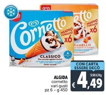 Gourmet Déco Algida cornetto offerta