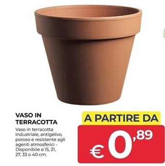 Progress Vaso in terracotta offerta