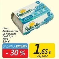 Carrefour Market Le naturelle uova antibiotic free offerta