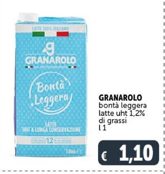 Gourmet Déco Granarolo bonta leggera latte uht 1.2% offerta