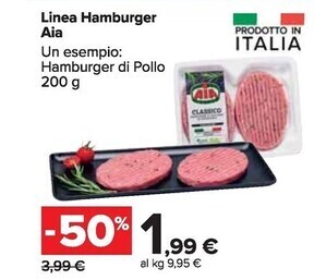 Carrefour Market Aia linea hamburger offerta