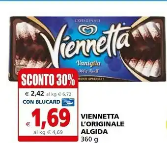Il Gigante Algida Viennetta L'Originale Vaniglia 360 G(ml) offerta