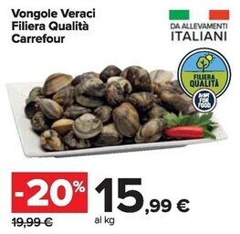 Carrefour Market Carrefour vongole veraci filiera qualità offerta