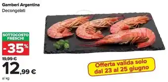 Carrefour Market Gamberi argentina offerta