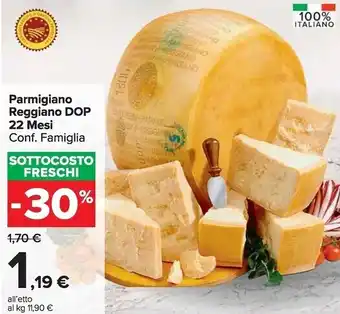 Carrefour Market Parmigiano reggiano dop 22 mesi offerta