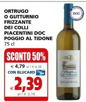 Colli piacentini Ortrugo