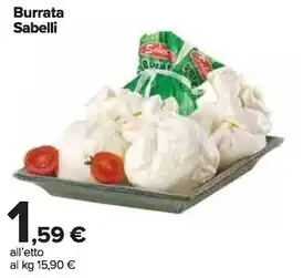 Carrefour Market Sabelli burrata offerta