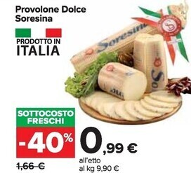 Carrefour Market Latteria soresina provolone dolce offerta