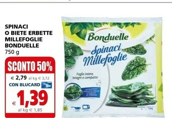 Il Gigante Bonduelle Spinaci Millefoglie offerta