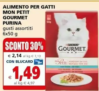 Il Gigante Purina Alimento Per Gatti Mon Petit Gourmet offerta