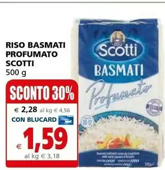 Il Gigante Riso Scotti - Riso Basmati 500 G(ml) offerta