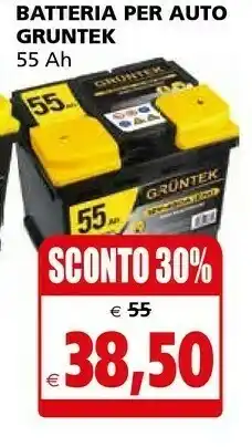 Il Gigante Gruntek Batteria Per Auto 55 Ah offerta