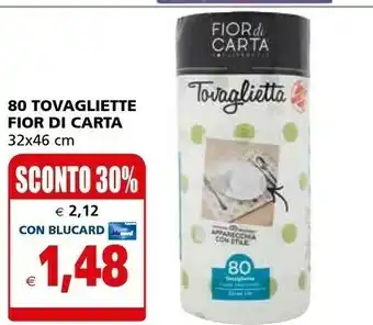 Il Gigante Fior Di Carta 80 Tovagliette offerta