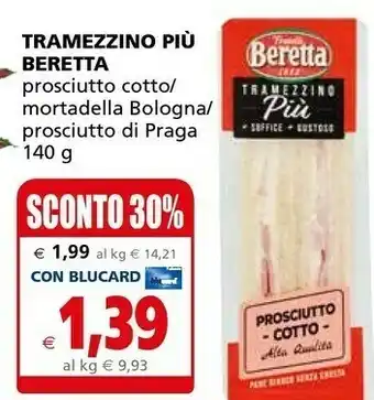 Beretta Tramezzino Piu Prosciutto Cotto