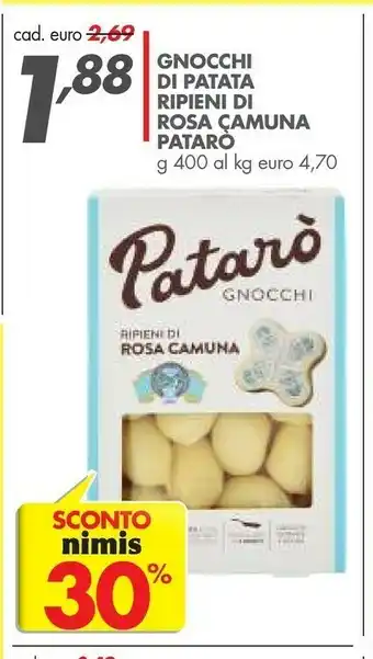 Italmark Pataro Gnocchi Di Patata Ripieni Di Rosa Camuna offerta