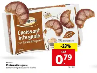 Lidl Nastrecce Croissant Integrale Con Farina Integrale offerta