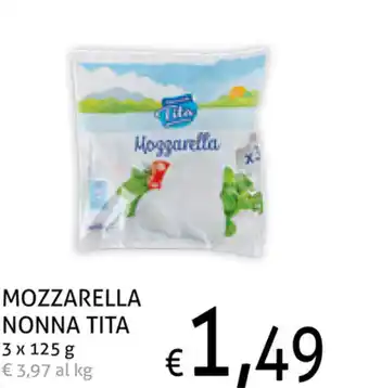 Ecu Discount Nonna Tita Mozzarella 3x125g offerta