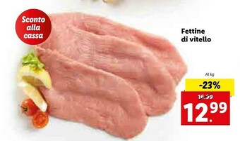 Lidl Fettine Di Vitello offerta