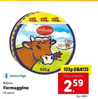 Lidl Milbona Formaggio offerta