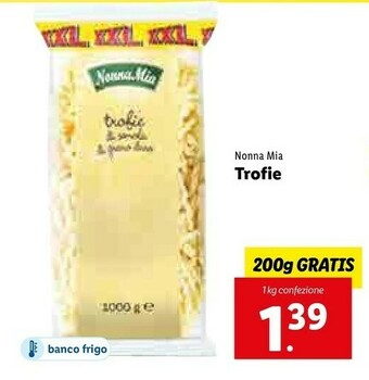Lidl Nonna mia Trofie offerta