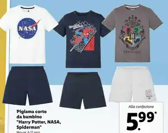 Spiderman Pigiama Corto Da Bambino