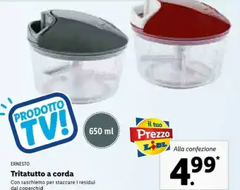 Lidl Ernesto Tritatutto A Corda offerta