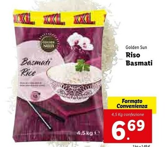 Lidl Golden Sun - Riso Basmati offerta